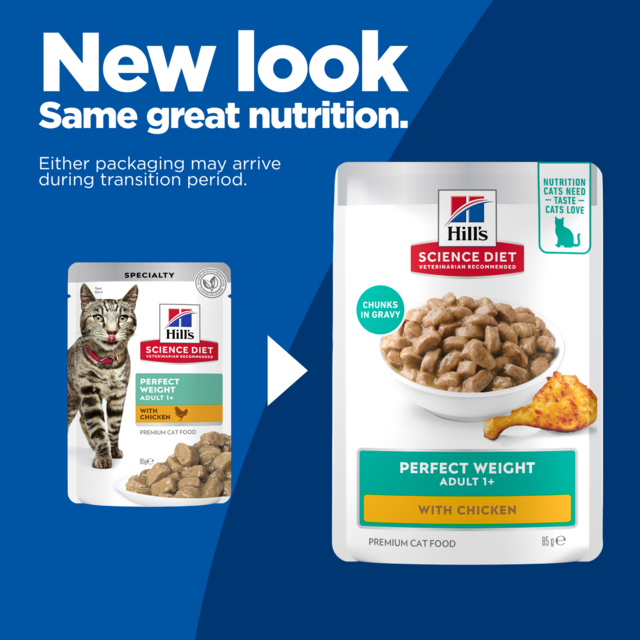Hill's Science Diet Adult Perfect Weight Chicken in Gravy Wet Cat Food - Product Image