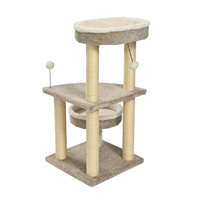 Coco & Cooper Willow Multi-Level Carpet Cat Tower - Product Image 1