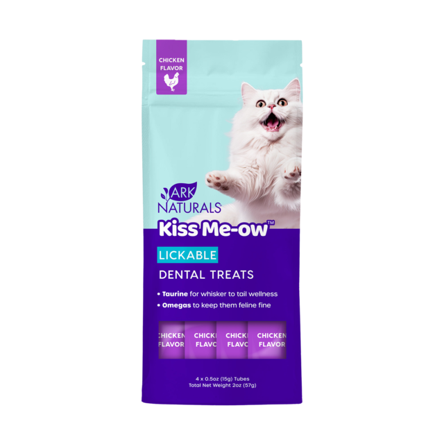 Ark Naturals Kiss Me-Ow Lickable Dental Chicken Cat Treats - Product Image