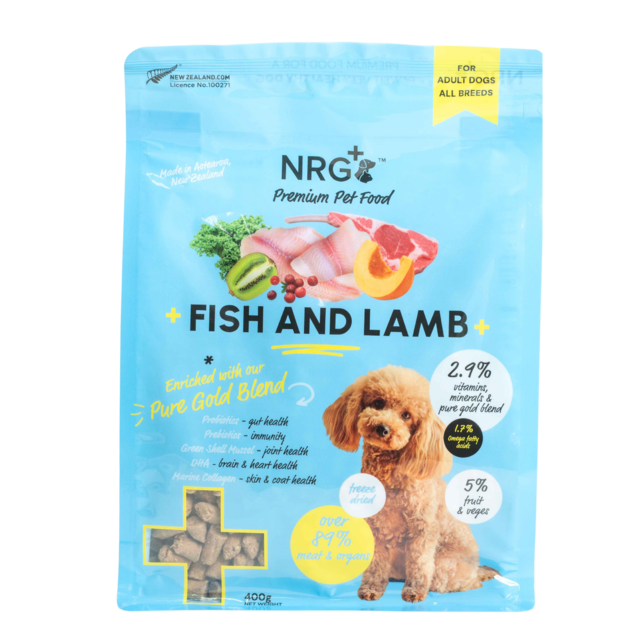 NRG+ Pure Gold Blend Fish & Lamb Freeze Dried Dog Food - Product Image