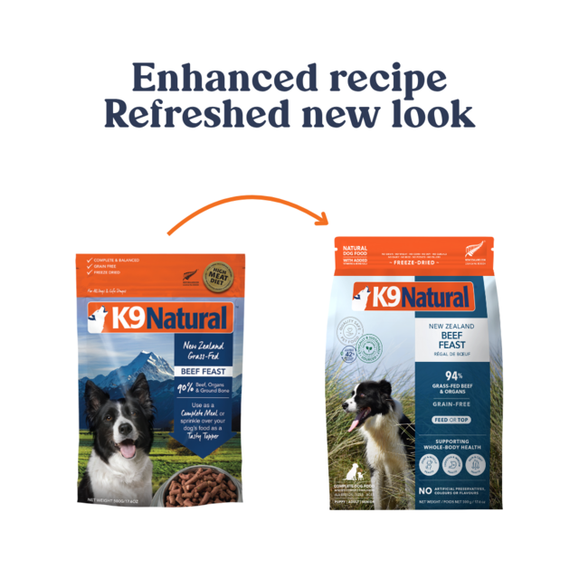 K9 Natural Beef Feast Freeze Dried Dog Food Topper - Product Image 1