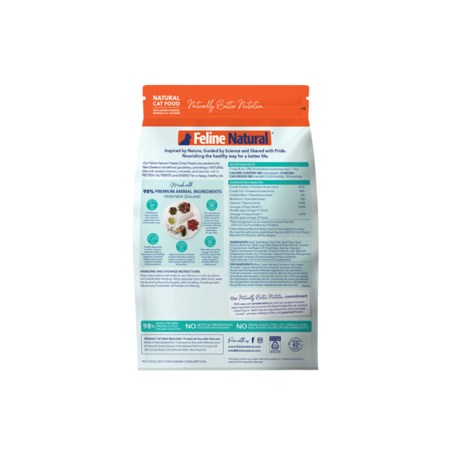 Feline Natural Beef & Hoki Feast Freeze Dried Cat Food - Product Image 2