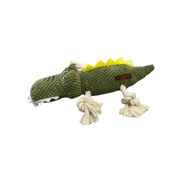 Coco & Cooper Chompers The Green Alligator Dog Plush Toy - Product Image 1