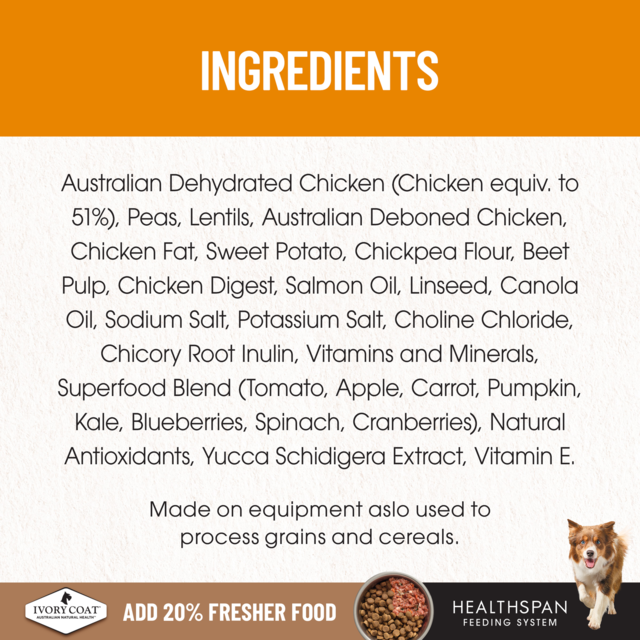 Ivory Coat Grain Free Chicken Adult Dry Dog Food - Product Image 6