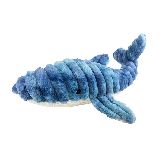 Waggin' Tails Smooshables Blue Whale Dog Toy - Product Image