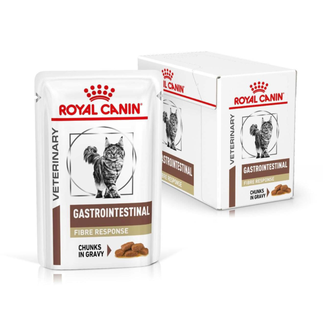 Royal Canin Vet Gastrointestinal Fibre Response Wet Cat Food Pack - Product Image