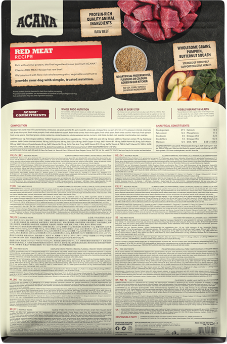 ACANA Classics Red Meat Recipe Dry Dog Food - Product Image 1