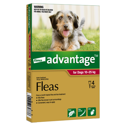 Advantage Spot-On Flea Treatment for Dogs 10-25kg Petdirect