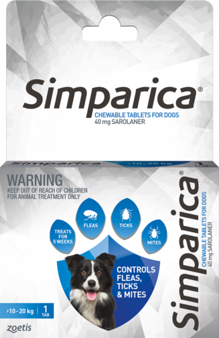 Simparica Flea Tick Mite Chewable Treatment for Dogs Petdirect