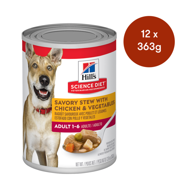 Hill's Science Diet Adult Savory Stew Chicken Vegetables Canned
