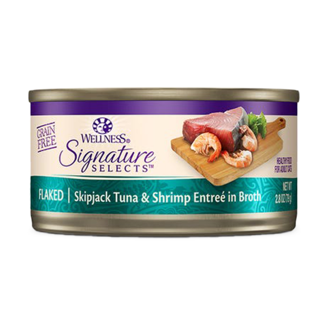 Wellness CORE Signature Selects Flaked Tuna and Shrimp Wet Cat Food