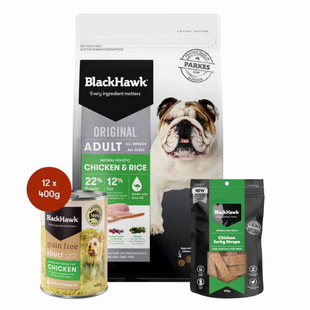 Rice Blackhawk Puppy 20kg Large Breed Puppy Food Black Hawk LB