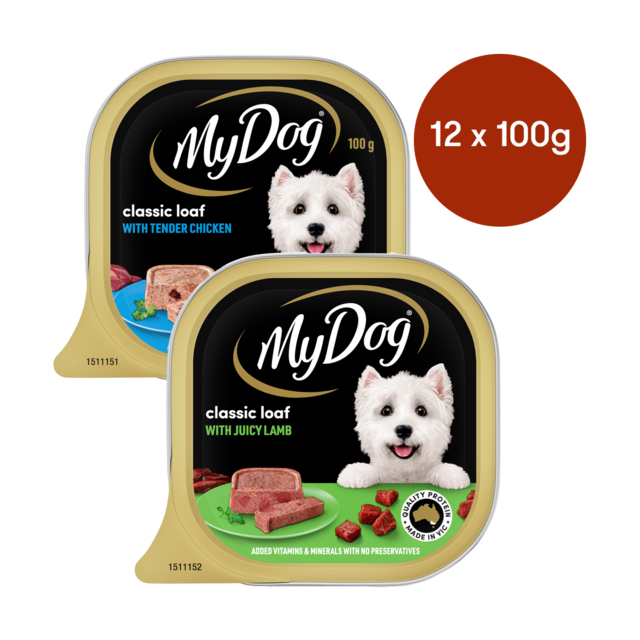 My Dog Chicken Supreme Lamb Classic Meaty Loaf Wet Dog Food