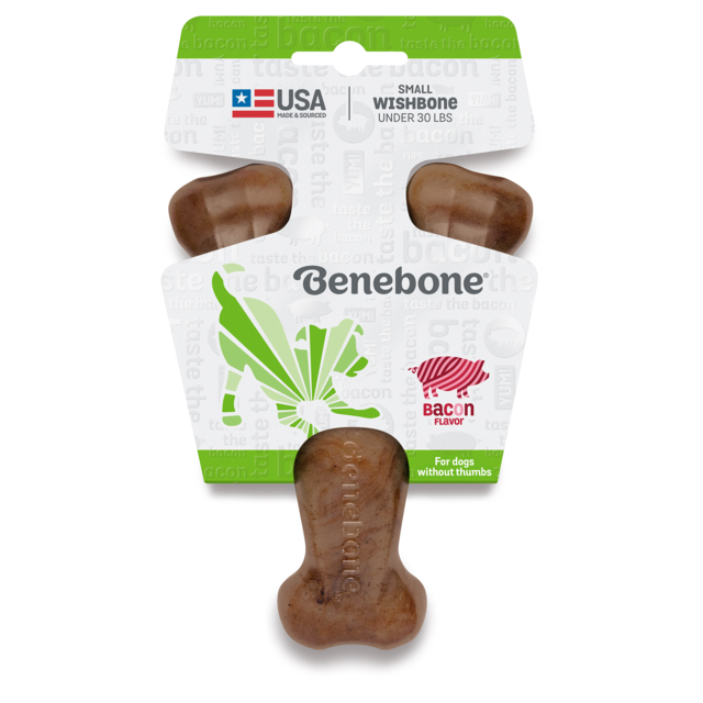 Benebone Wishbone Bacon Dog Chew Toy