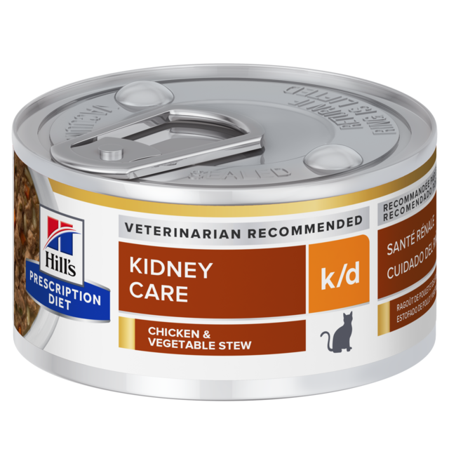 Hill's Prescription Diet k/d Kidney Care Chicken & Vegetable Stew Wet Cat Food - Product Image