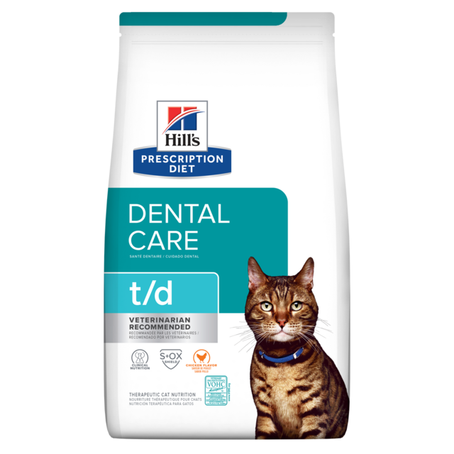 Hill's Prescription Diet t/d Dental Care Dry Cat Food - Product Image