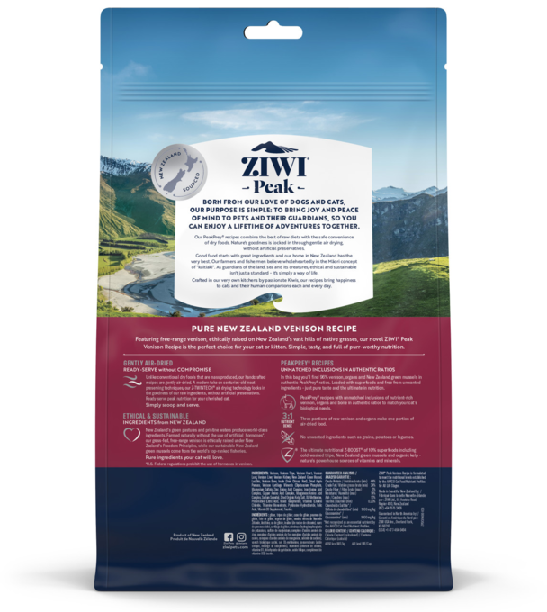 ZIWI Venison Air Dried Cat Food - Product Image 1
