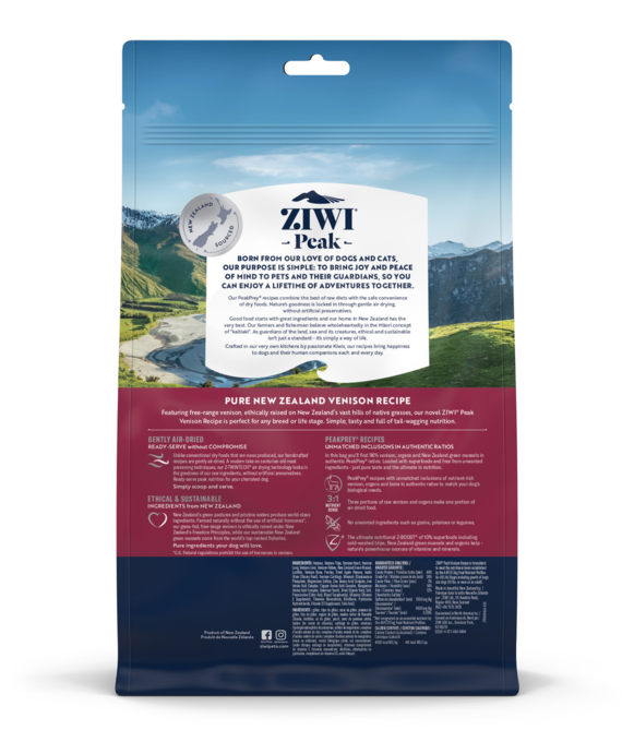 ZIWI Venison Air Dried Dog Food - Product Image 1