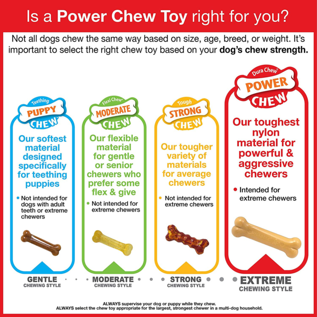 Nylabone Power Chew X Bone Chew Toy - Product Image 1