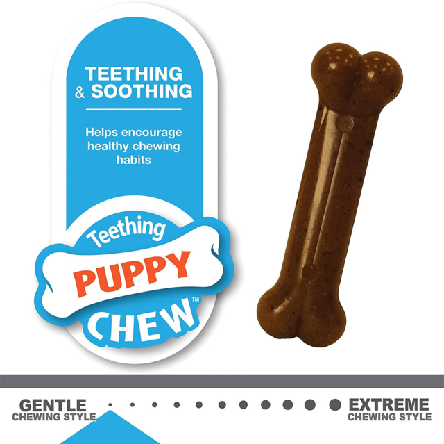 Nylabone Puppy Chew Bone & Ring Bone Twin Pack Chew Toys - Product Image 3