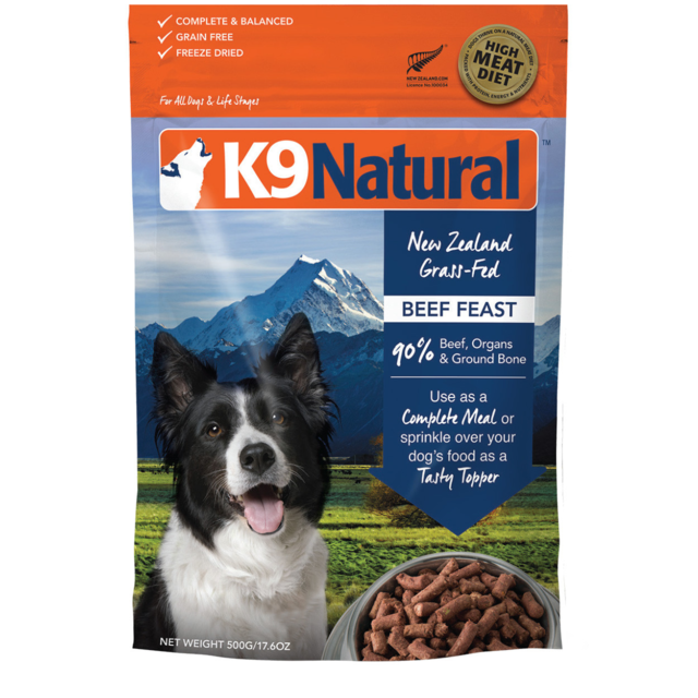 K9 Natural Beef Feast Freeze Dried Dog Food - Product Image