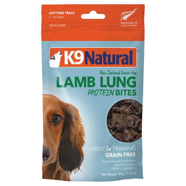 K9 Natural Lamb Lung Protein Bites Freeze Dried Dog Treats - Product Image