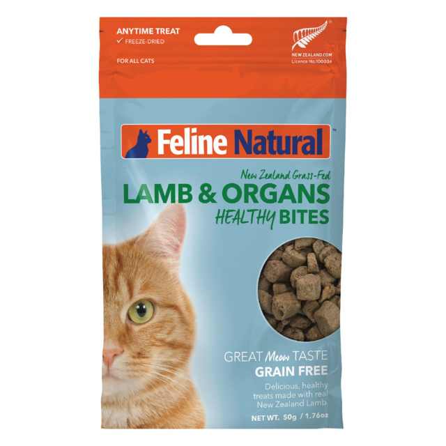Feline Natural Lamb Healthy Bites Freeze Dried Cat Treats - Product Image