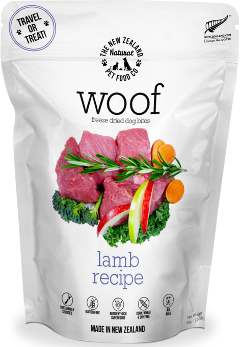 The NZ Natural Pet Food Co Woof Lamb Freeze Dried Dog Food - Product Image