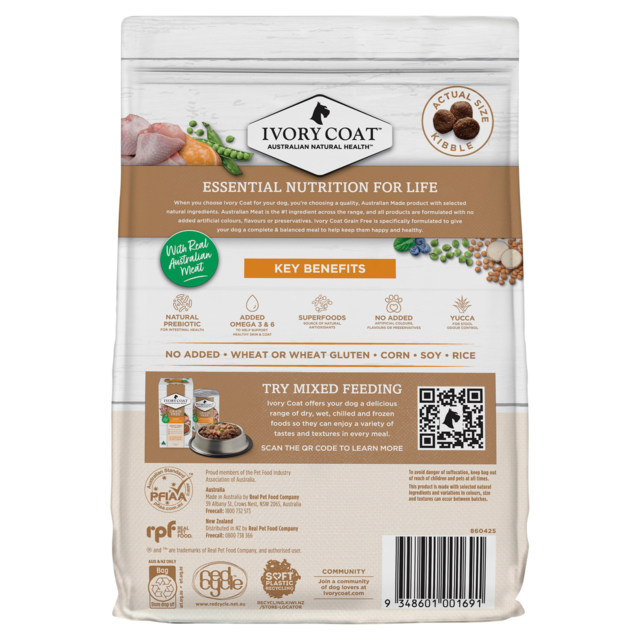 Ivory Coat Grain Free Chicken Adult Dry Dog Food - Product Image 1