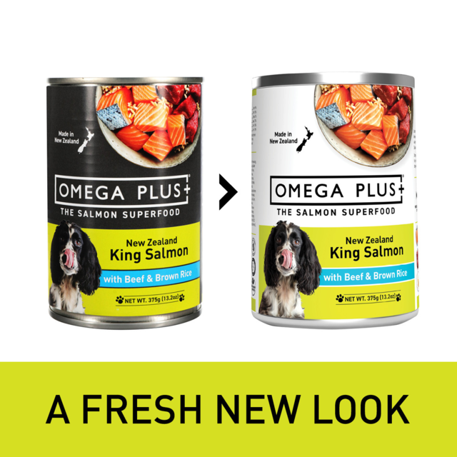 Omega Plus Salmon Beef & Brown Rice Wet Dog Food - Product Image 1