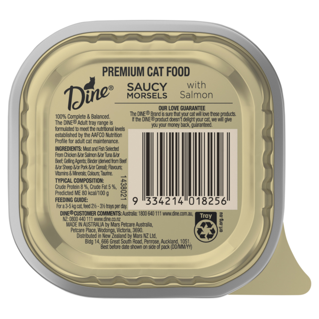 Dine Saucy Morsels With Salmon Wet Cat Food - Product Image 2