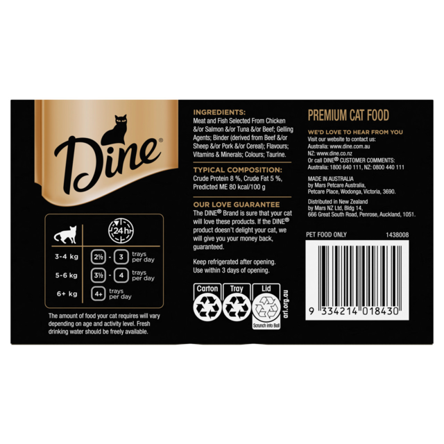 Dine Saucy Morsels With Salmon Wet Cat Food - Product Image 4