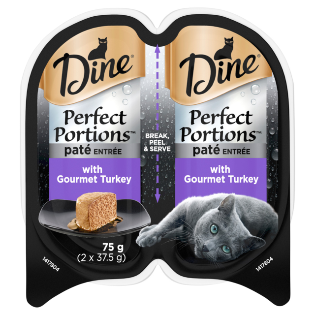 Dine Perfect Portions Pate Entree Turkey Wet Cat Food - Product Image