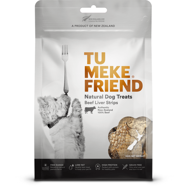 Tu Meke Friend Beef Liver Strips Dog Treats - Product Image