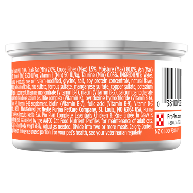 Pro Plan Complete Essentials Chicken & Rice Entrée in Gravy Wet Cat Food - Product Image 1