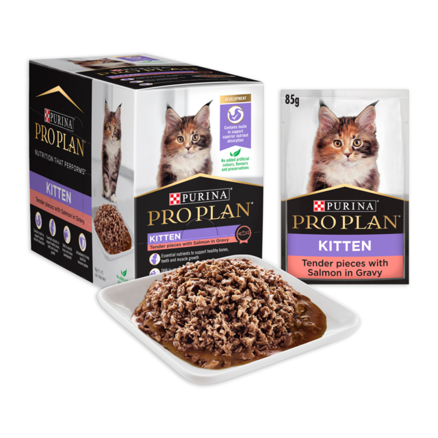 Pro Plan Kitten Salmon in Gravy Wet Cat Food - Product Image 1