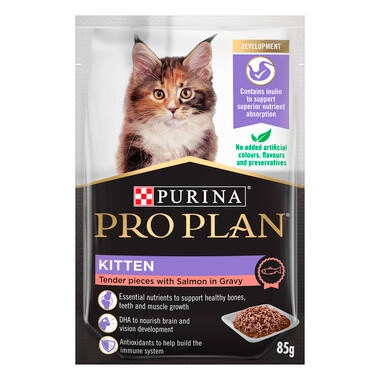 Pro Plan Kitten Salmon in Gravy Wet Cat Food - Product Image
