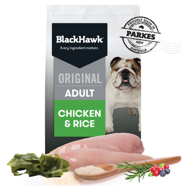 Black Hawk Original Adult Chicken & Rice Dry Dog Food - Product Image