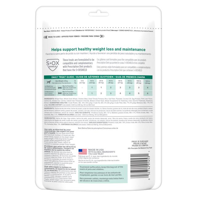 Hill's Prescription Diet Metabolic Weight Management Dog Treats - Product Image 1