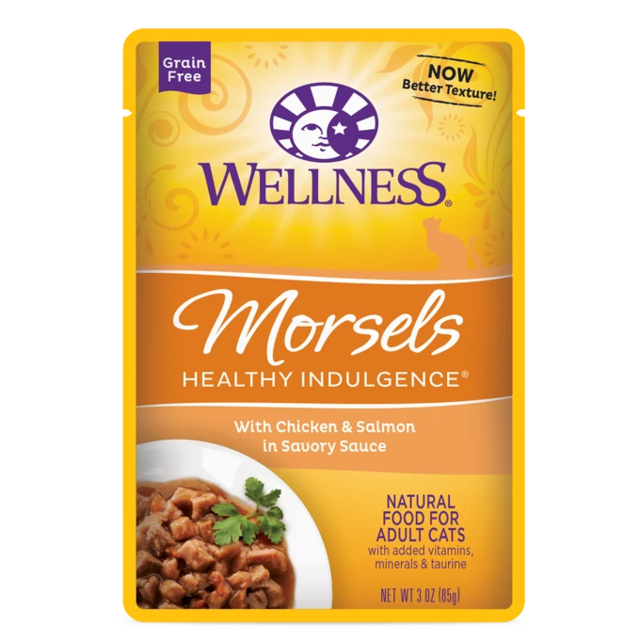Wellness Morsels Chicken & Salmon Adult Wet Cat Food - Product Image
