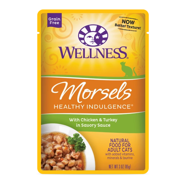 Wellness Morsels Chicken & Turkey Adult Wet Cat Food - Product Image