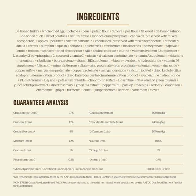 Now Fresh Grain Free Adult Large Breed Dry Dog Food - Product Image 9