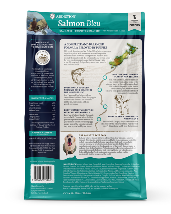 Addiction Grain-Free Salmon Bleu Dry Puppy Food - Product Image 1