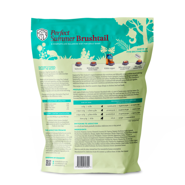 Addiction Grain-Free Perfect Summer Brushtail Air Dried Dog Food - Product Image 1