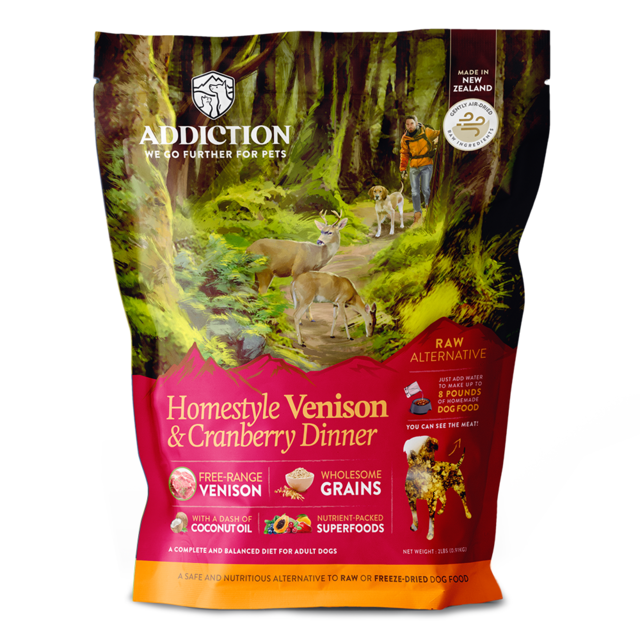 Addiction Homestyle Venison & Cranberry Dinner Air Dried Dog Food - Product Image