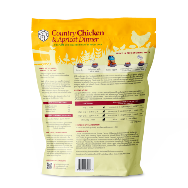 Addiction Grain-Free Country Chicken & Apricot Dinner Air Dried Dog Food - Product Image 1