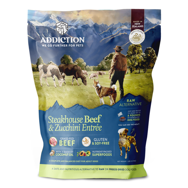 Addiction Grain-Free Steakhouse Beef & Zucchini Entrée Air Dried Dog Food - Product Image