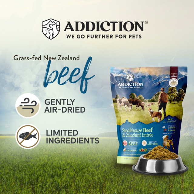 Addiction Grain-Free Steakhouse Beef & Zucchini Entrée Air Dried Dog Food - Product Image 2