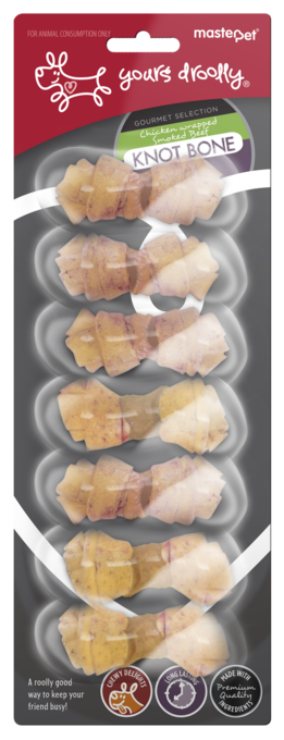 Yours Droolly Chicken Wrapped Knot Bone Dog Treats - Product Image 1