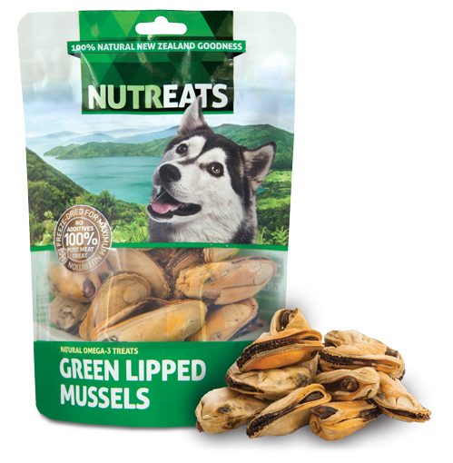 Nutreats Freeze Dried Green Lipped Mussels Dog Treats - Product Image